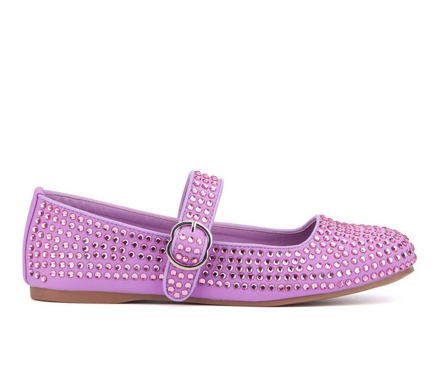 Women's Olivia Miller Dawn Mary Jane Flats in Lavender color