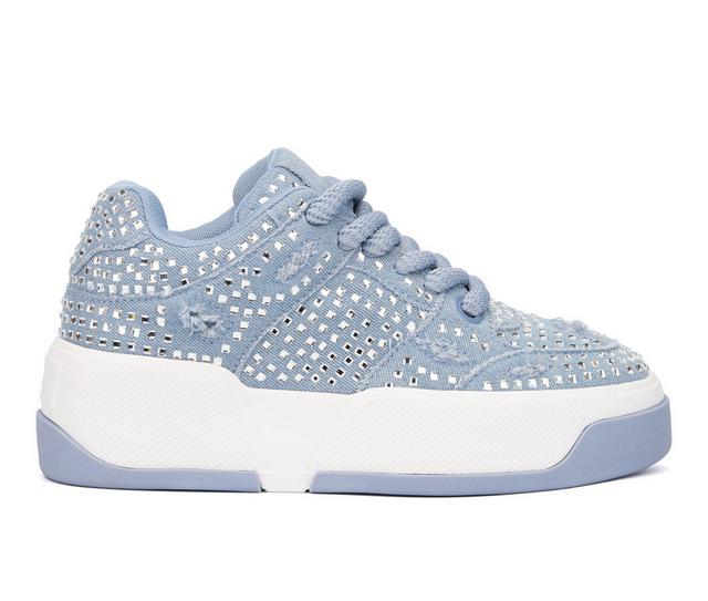 Women's Olivia Miller Lunar Rays Sneakers in Denim color