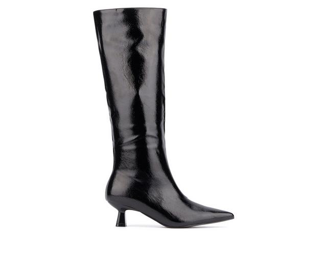 Women's Olivia Miller Mars Knee High Boots in Black color