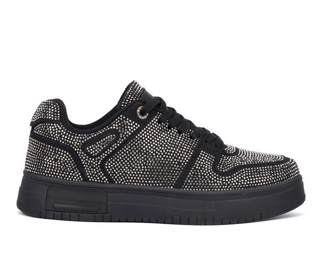 Women's Olivia Miller Sunshine Sneakers in Black color