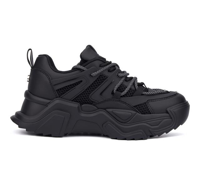 Women's Olivia Miller Zenith Sneakers in Black color