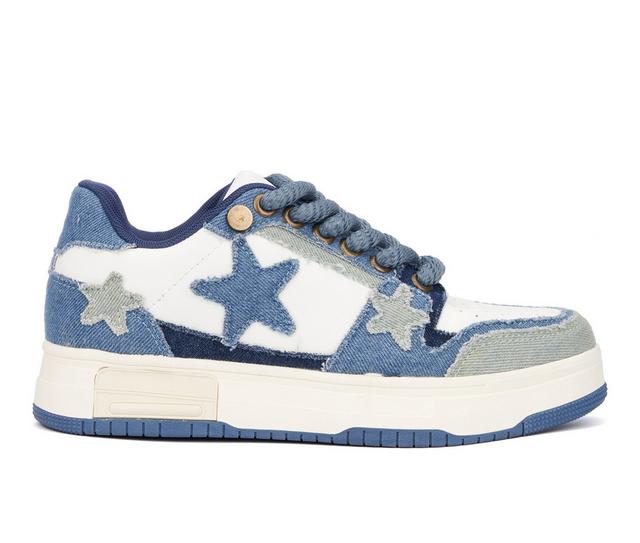 Women's Olivia Miller Stars Sneaker in Denim color