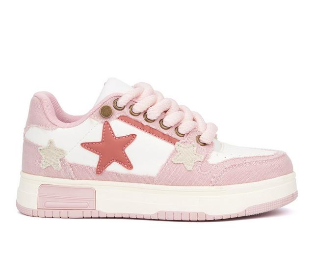 Women's Olivia Miller Stars Sneaker in Pink color