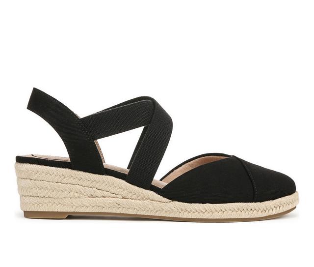 Women's LifeStride Kimball Espadrille Wedges in Black color