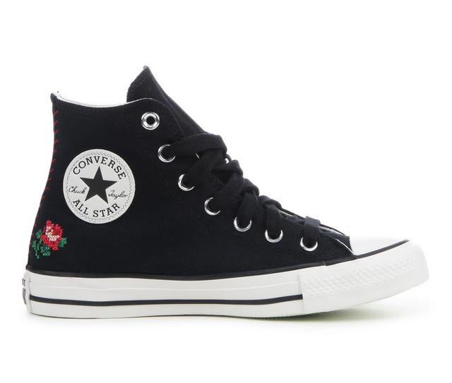 Women's Converse Chuck Taylor All Star Lift Hi Floral Sneakers in Bk/Lt Jellyfish color