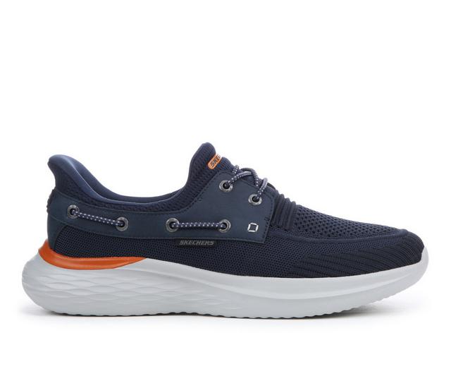 Men's Skechers 211108 Lawson Slip-Ins Boat Shoes in Navy color