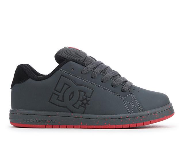 Boys' DC Little Kid & Big Kid Gaveler Sneakers in Gry/Gry/Rd/Spec color
