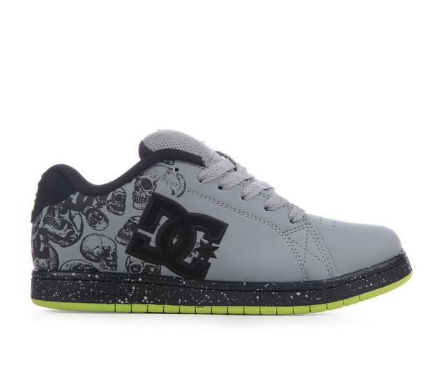 Boys' DC Little Kid & Big Kid Gaveler Sneakers in Gry/Lime/Skull color