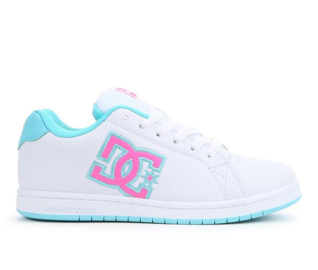 Girls' DC Little Kid & Big Kid Gaveler G Sneakers in White/Pink/Blue color