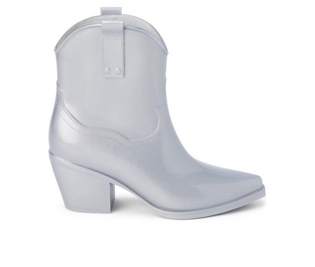 Women's Beach by Matisse Oakley Western Boots in Silver color