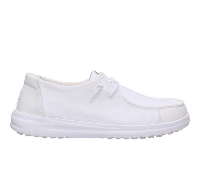Women's HEYDUDE Wendy Work CE Slip Resistant Shoes in White color