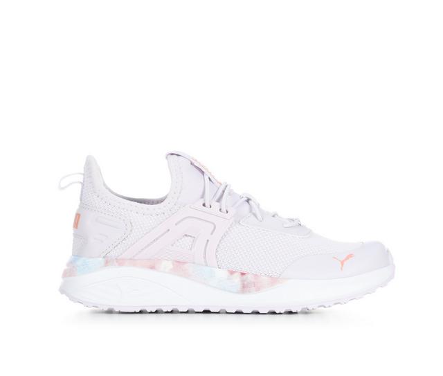 Puma Pacer 23 Blossom Preschool Girls Running Shoes in Pink/White color