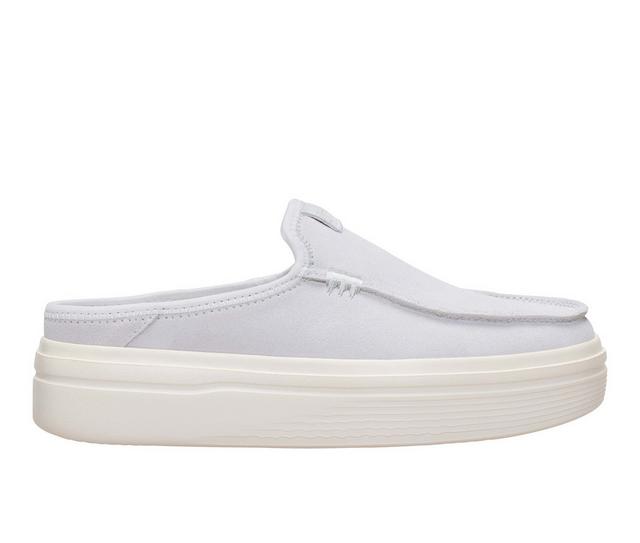 Women's HEYDUDE Austin Lift Platform Casual Shoes in Grey color