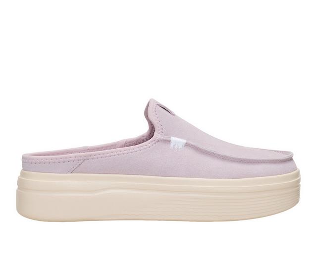 Women's HEYDUDE Austin Lift Platform Casual Shoes in Cloud Grey color