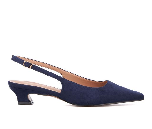 Women's Torgeis Bernadette Slingback Pumps in Navy color