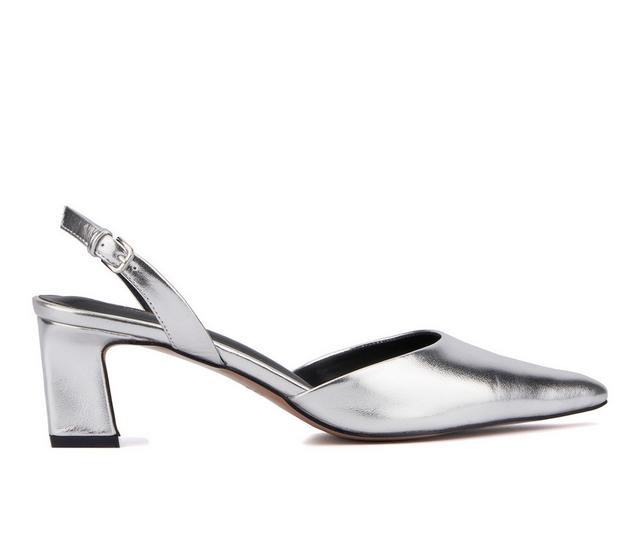 Women's Torgeis Jacqueline Slingback Pumps in Silver color