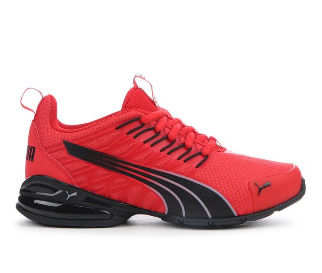 Boys' Puma Big Kid Puma Voltaic Evo Fade Junior Running Shoes in Red/Black color