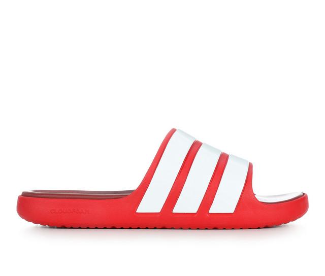 Men's Adidas Znsory Slide Sport Slides in Wht/Scarlet/Wht color