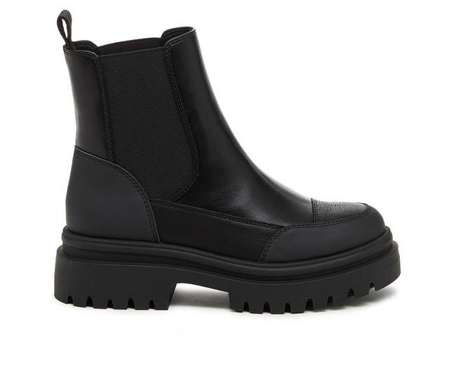 Women's Rocket Dog Delta Chelsea Boots in Black/Black color