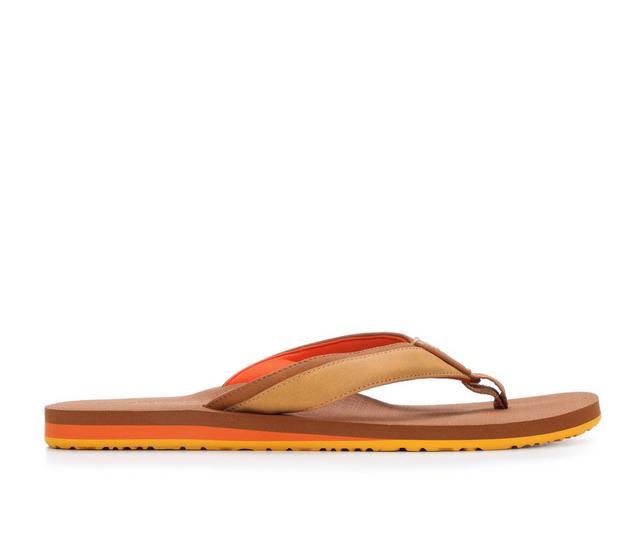 Men's Cobian Foamie Flip-Flops in Brown color