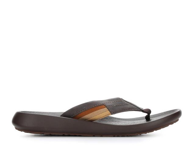 Men's Cobian Kandui Flip-Flops in Chocolate color