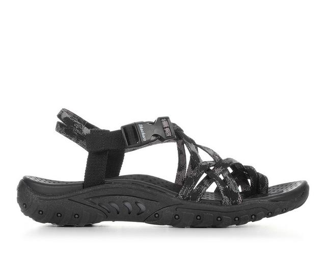 Women's Skechers Reggae 163595 Outdoor Sandals in Black color