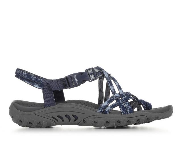 Women's Skechers Reggae 163595 Outdoor Sandals in Navy color