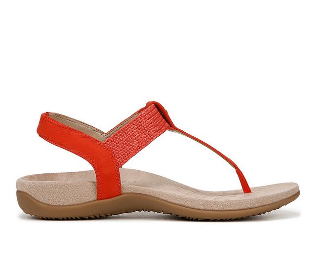 Women's Vionic Brea Sandals in Cherry tomato color