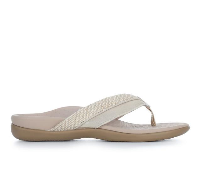 Women's Vionic Shore Flip-Flops in Natural/Gold color