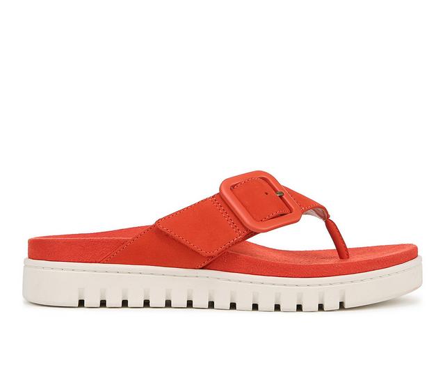 Women's Vionic Uptown Marin Flip-Flops in Cherry Tomato color