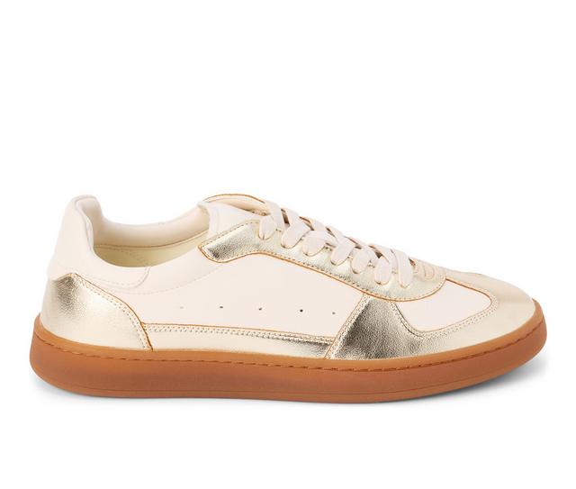 Women's Coconuts by Matisse Dana Sneakers in Gold/Off White color