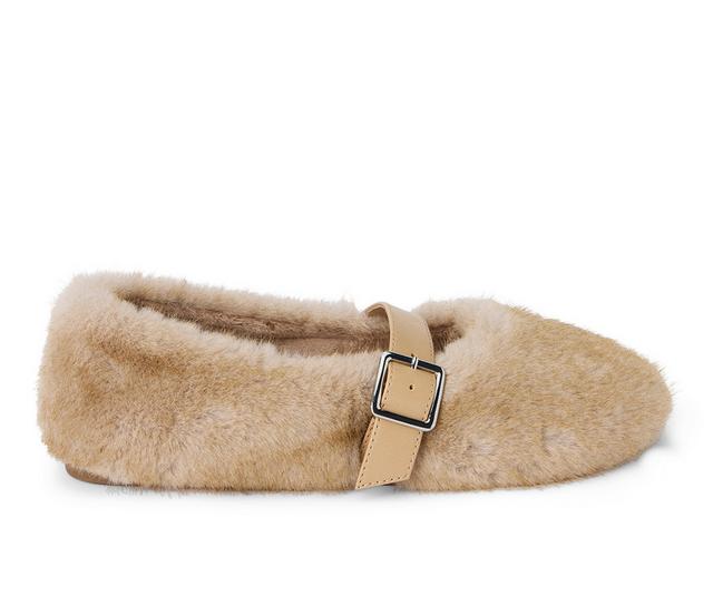 Women's Coconuts by Matisse Nome Faux Fur Flats in Natural color