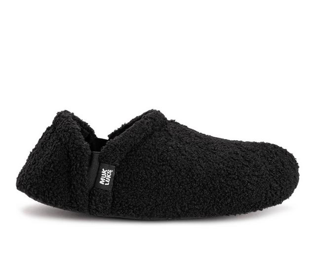 MUK LUKS Men's Berber Slipper in Black color