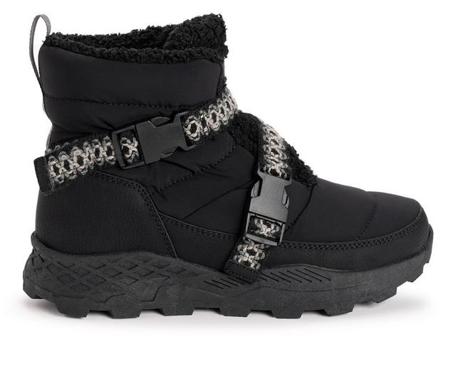 Women's MUK LUKS Wren Winter Boots in Black color