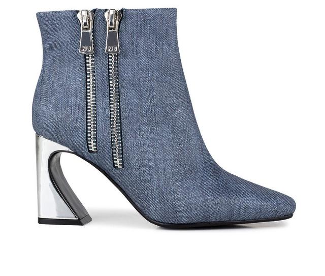 Women's Ninety Union Lush Booties in Blue Denim color