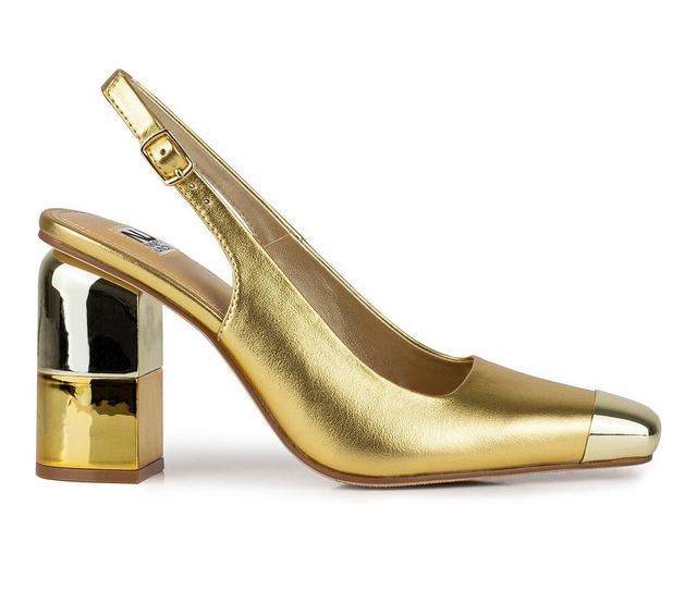 Women's Ninety Union Nova Slingback Pumps in Gold color