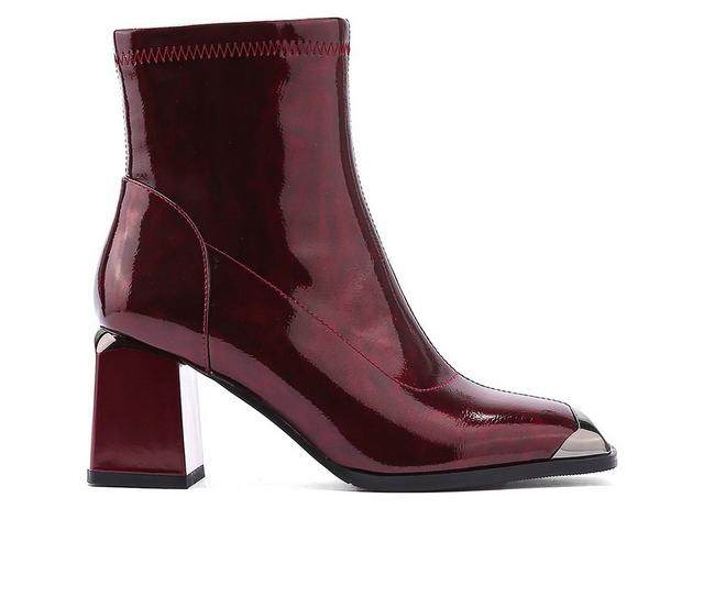 Women's Ninety Union Fortune Booties in Burgundy color