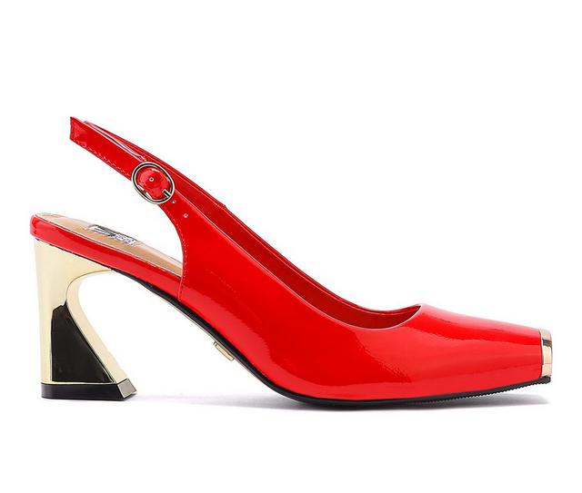 Women's Ninety Union Loraine Slingback Pumps in Red color