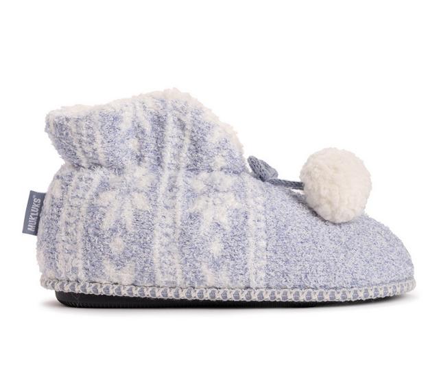 MUK LUKS Leilani Doe in LightBlue/Ivory color