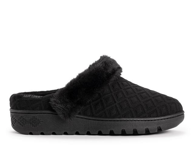 MUK LUKS Quianna Lee Slipper Clogs in Black color