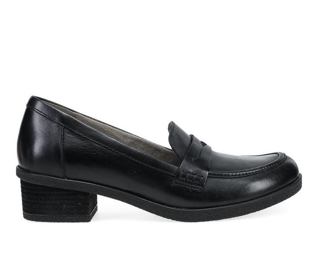 Women's Dansko Danica Waterproof Loafers in Black color