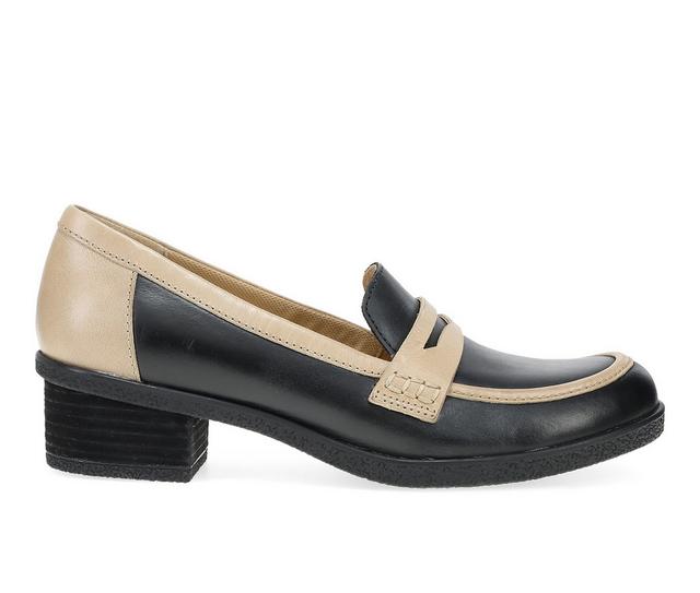 Women's Dansko Danica Waterproof Loafers in Black/Dune color
