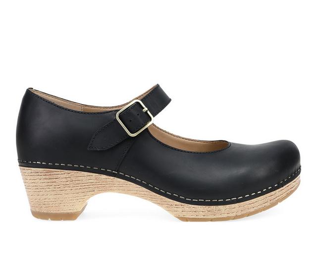 Women's Dansko Lilah Mary Jane Clogs in Black color