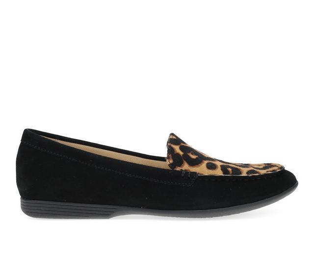Women's Dansko Lorri Loafers in Black Leopard color