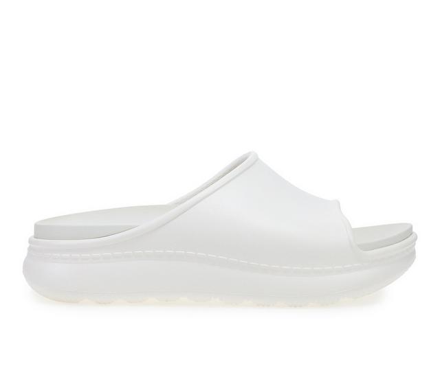 Women's Dansko Devyn Sport Slides in White color