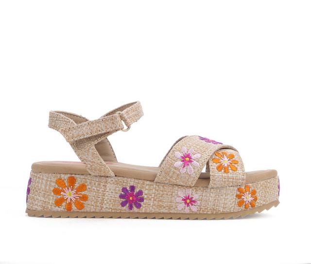 Girls' Jellypop Little Kid & Big Kid Kiani Sandals in Natural Multi color