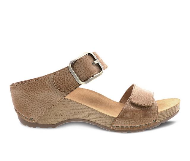 Women's Dansko Tanya Wedge Sandals in Tan color