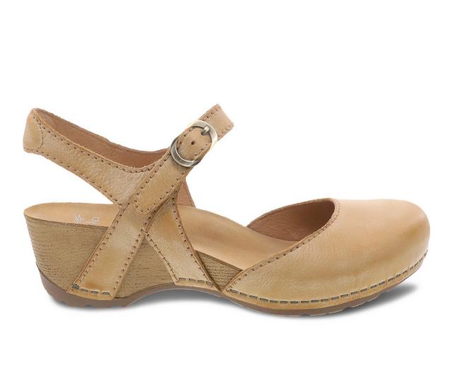 Women's Dansko Tiffani Wedges in Tan color