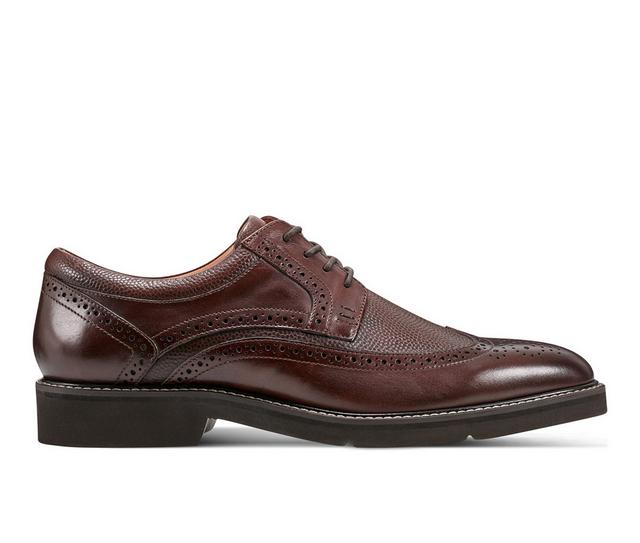 Men's Rockport Fallo Dress Oxfords in Dark Brown color