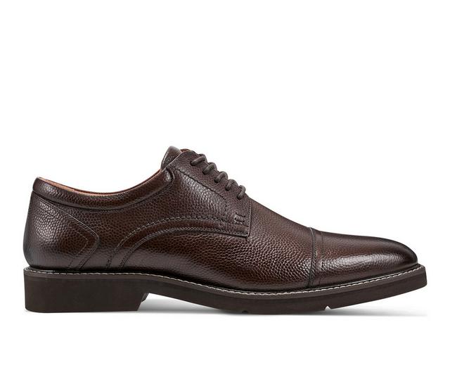 Men's Rockport Findlay Dress Oxfords in Dark brown color